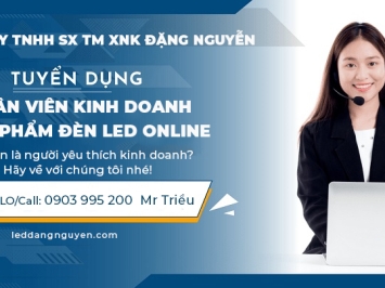 TUYỂN NHÂN VIÊN KINH DOANH SẢN PHẨM ĐÈN LED ONLINE - ĐẶNG NGUYỄN