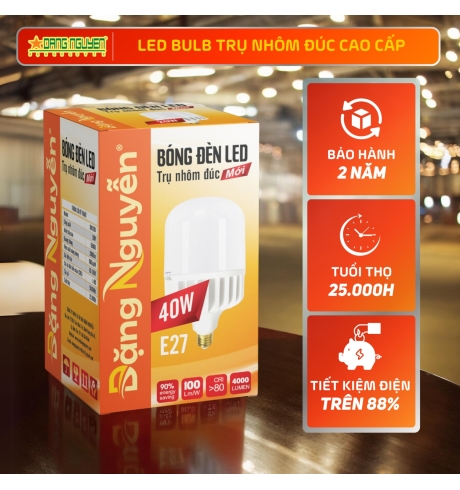 Bóng đèn led trụ nhôm CAO CẤP 40W | DN140D