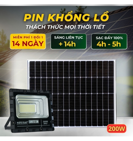Đèn Pha Năng Lượng Đặng Nguyễn Cao Cấp | DS3200