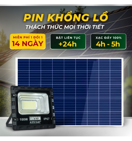 Đèn Pha Năng Lượng Đặng Nguyễn Cao Cấp | DS3100