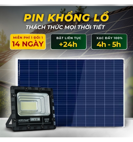 Đèn Pha Năng Lượng Đặng Nguyễn Cao Cấp | DS3200