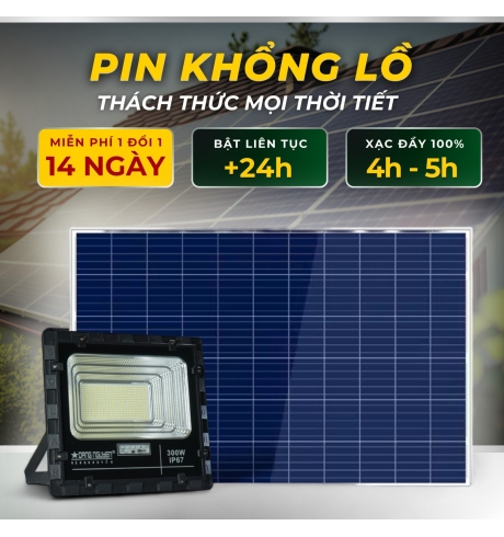 Đèn Pha Năng Lượng Đặng Nguyễn Cao Cấp | DS3300