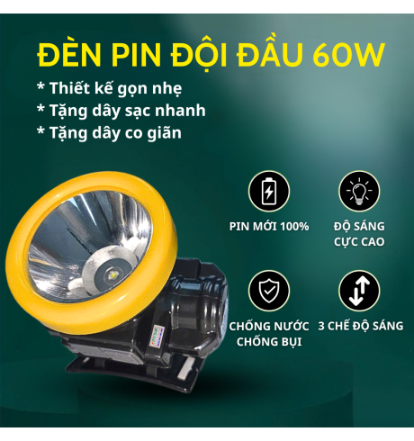 Đèn pin đội đầu 60W | DH60D
