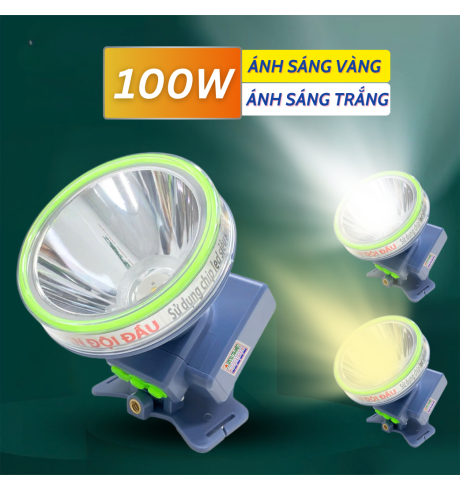 Đèn pin đội đầu 100W - Ánh sáng TRẮNG | DH100D