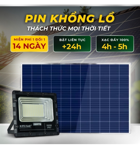 Đèn Pha Năng Lượng Đặng Nguyễn Cao Cấp | DS3500