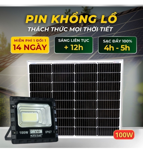 Đèn Pha Năng Lượng Đặng Nguyễn Cao Cấp | DS3100