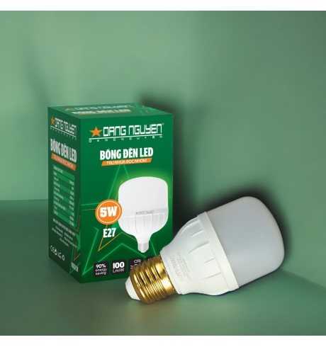 Đèn Led Trụ Nhựa Bọc Nhôm (Hộp Xanh Lá) | DN405D