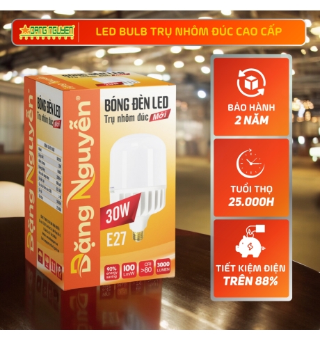 Bóng đèn led trụ nhôm CAO CẤP 30W | DN130D