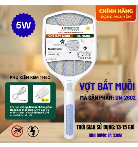 VỢT MUỖI 5W ĐẶNG NGUYỄN