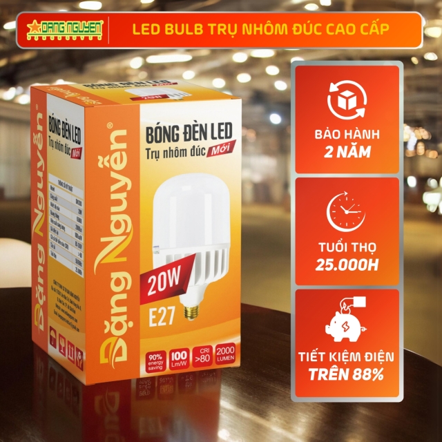 Bóng đèn led trụ nhôm CAO CẤP 20W | DN120D