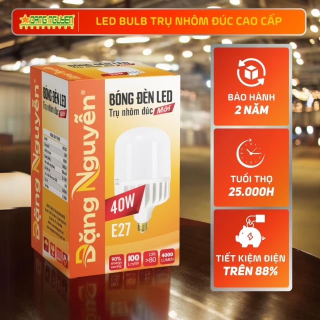 Bóng đèn led trụ nhôm CAO CẤP 40W | DN140D