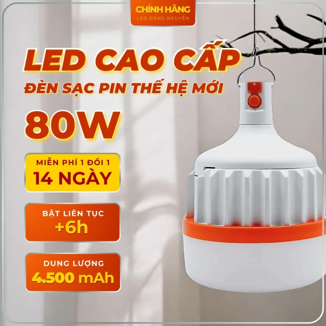 Bóng đèn sạc tích điện công suất lớn - 80W