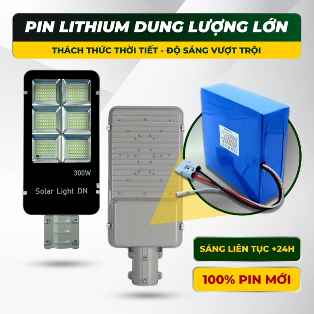 Đèn đường năng lượng mặt trời pin rời | DN1300