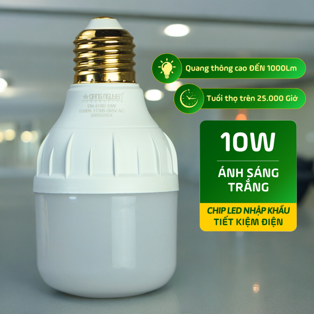 Đèn Led Trụ Nhựa Bọc Nhôm (Hộp Xanh Lá) | DN410D