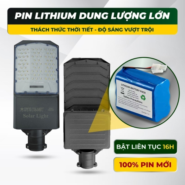Đèn đường năng lượng 300W Đặng Nguyễn | DS4300