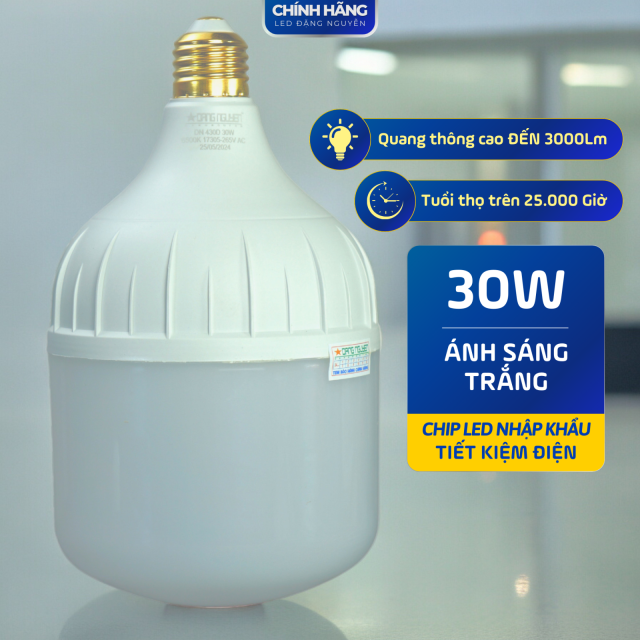 Đèn Led Trụ Nhựa Bọc Nhôm (Hộp Xanh Dương) | DN430D