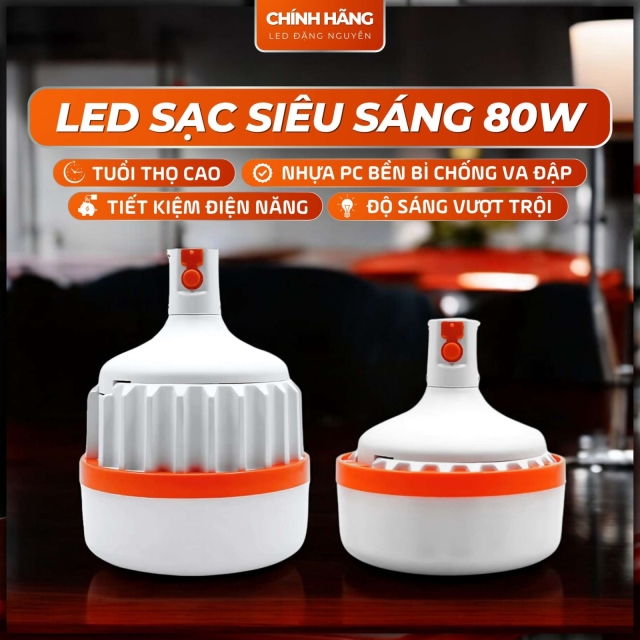 Bóng đèn sạc tích điện công suất lớn - 80W