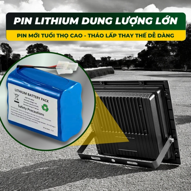 Đèn pha năng lượng Đặng Nguyễn 300W NEW