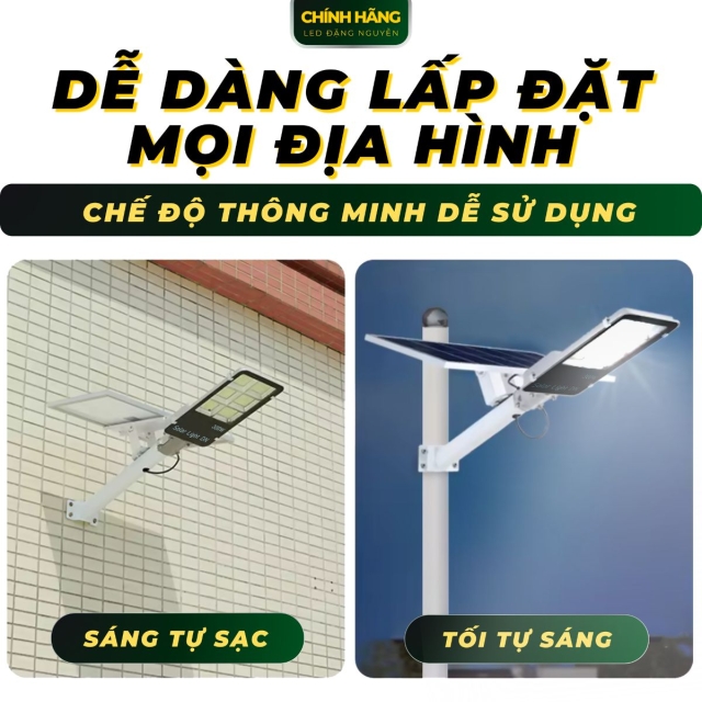 Đèn đường năng lượng mặt trời pin rời | DN1300