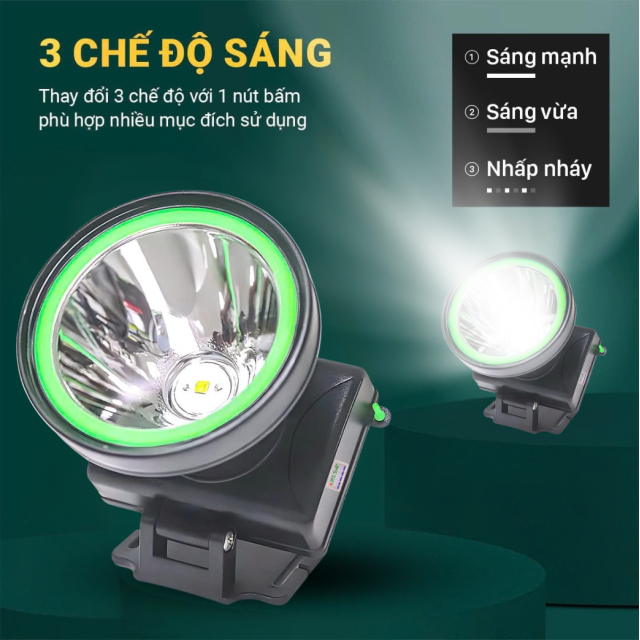 Đèn pin đội đầu 80W - Ánh sáng VÀNG | DH80D