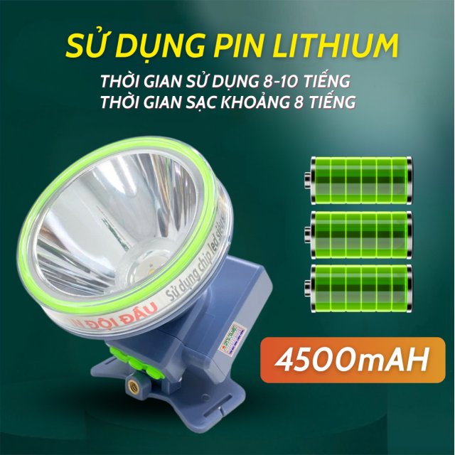 Đèn pin đội đầu 100W - Ánh sáng VÀNG | DH100D