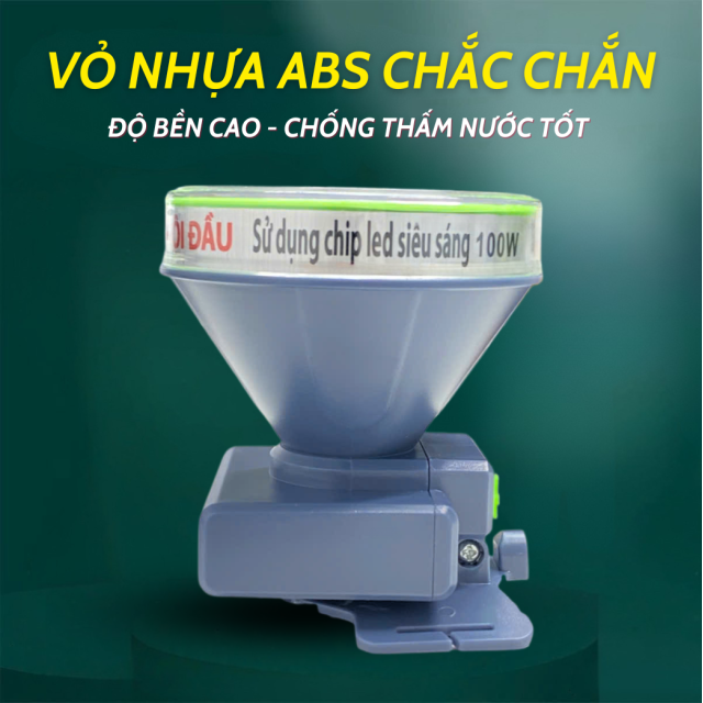Đèn pin đội đầu 100W - Ánh sáng VÀNG | DH100D