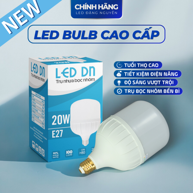 Đèn Led Trụ Nhựa Bọc Nhôm (Hộp Xanh Dương) | DN420D