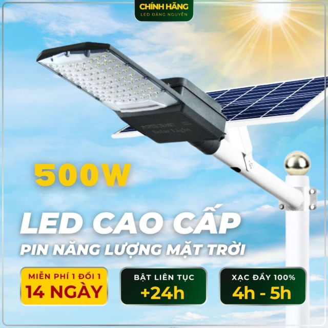 Đèn đường năng lượng Đặng Nguyễn 500W | DS4500