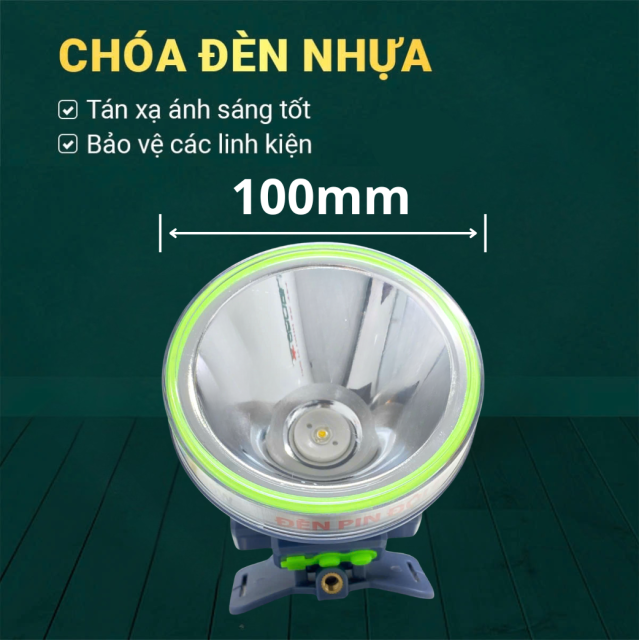 Đèn pin đội đầu 100W - Ánh sáng VÀNG | DH100D
