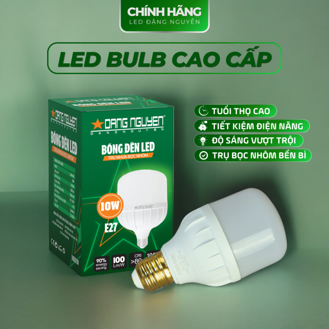 Đèn Led Trụ Nhựa Bọc Nhôm (Hộp Xanh Lá) | DN410D