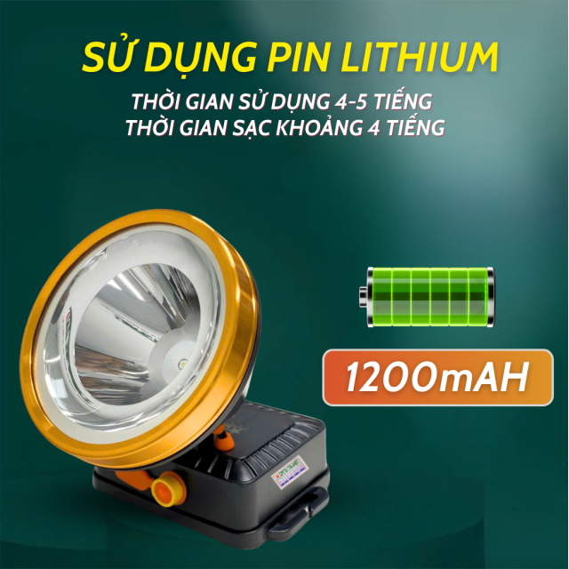 Đèn pin đội đầu 80W - Ánh sáng Trắng | DH80D 