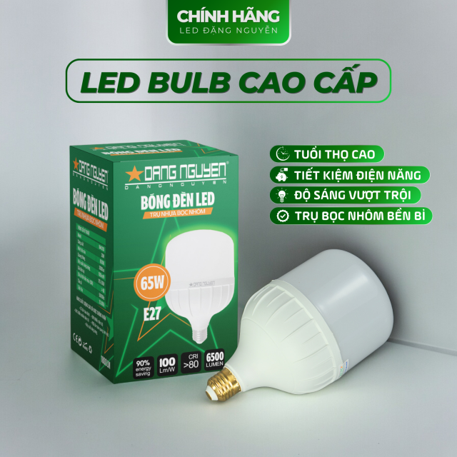 Đèn Led Trụ Nhựa Bọc Nhôm (Hộp Xanh Lá) | DN465D