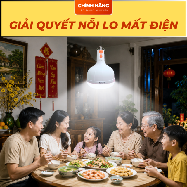 Bóng đèn sạc tích điện - 90W