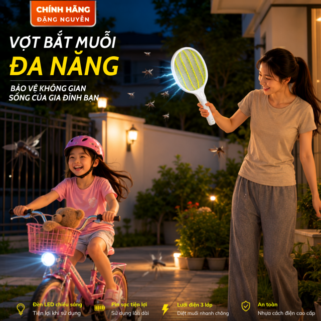 VỢT MUỖI 3W ĐẶNG NGUYỄN