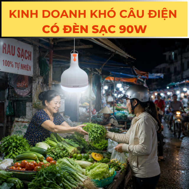 Bóng đèn sạc tích điện - 90W