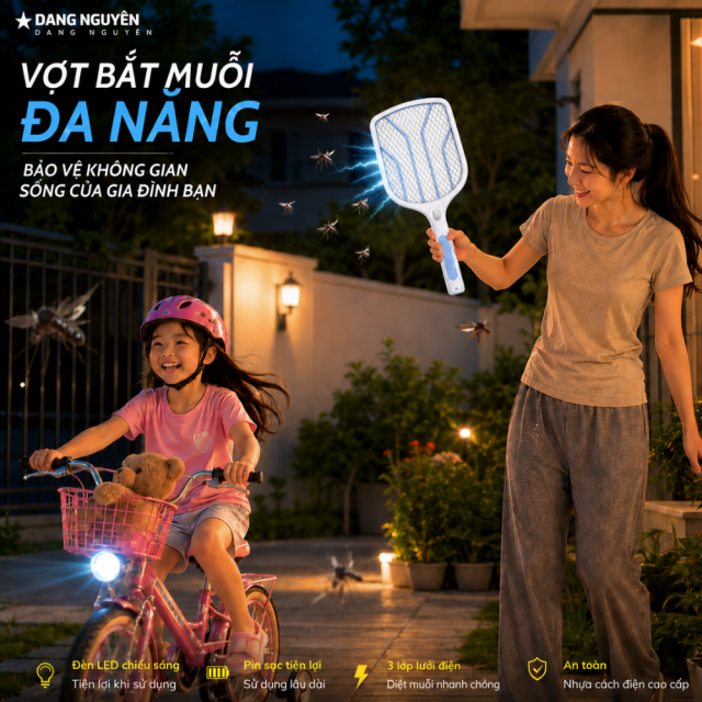 VỢT MUỖI 5W ĐẶNG NGUYỄN