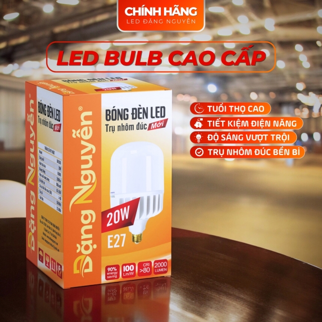 Bóng đèn led trụ nhôm CAO CẤP 20W | DN120D