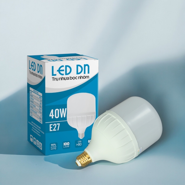 Đèn Led Trụ Nhựa Bọc Nhôm (Hộp Xanh Dương) | DN440D