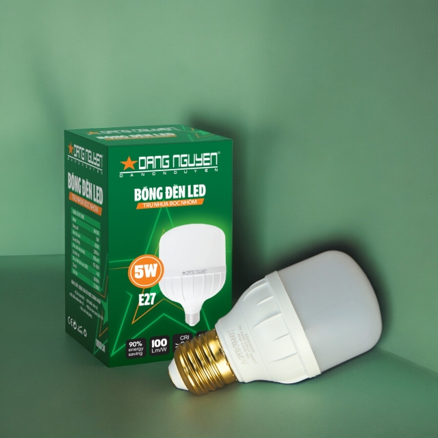 Đèn Led Trụ Nhựa Bọc Nhôm (Hộp Xanh Lá) | DN405D