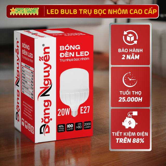 Đèn Led Trụ Nhựa Bọc Nhôm (Size Lớn) | DN420DD