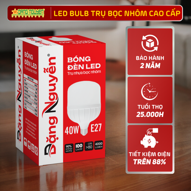 Đèn Led Trụ Nhựa Bọc Nhôm (Size Lớn) | DN44DD