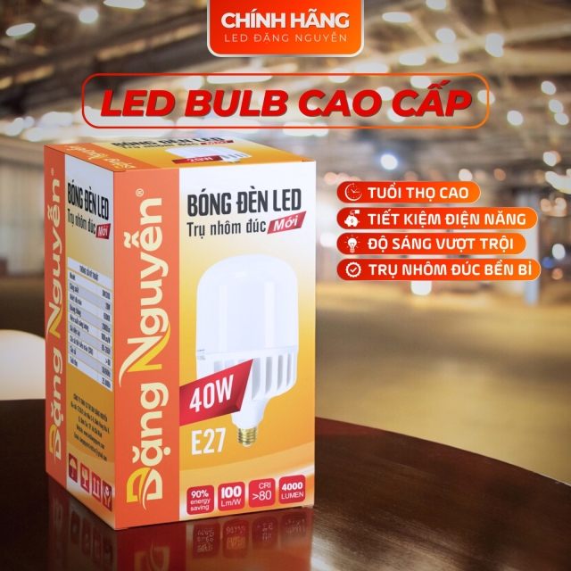 Bóng đèn led trụ nhôm CAO CẤP 40W | DN140D