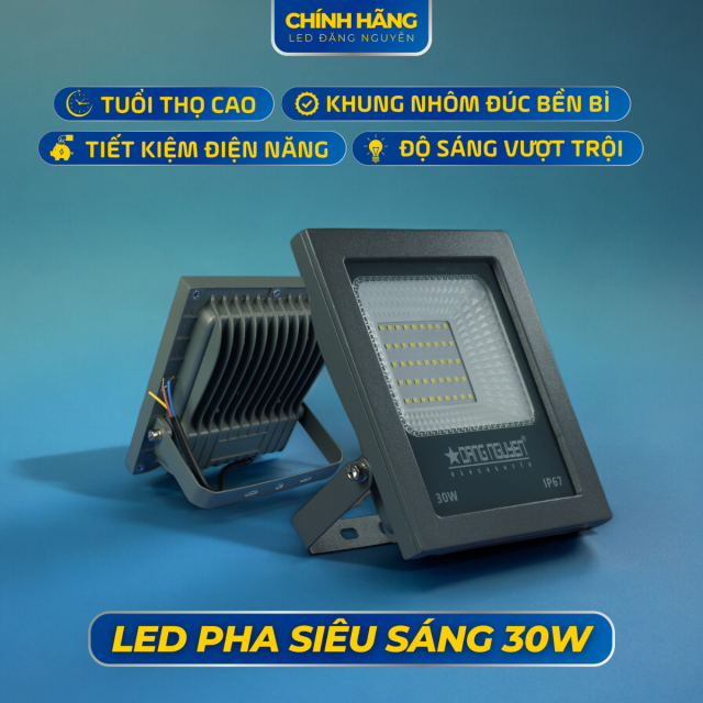 Đèn led pha 30W | LD030D