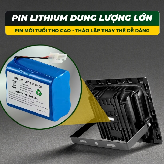 Đèn Pha Năng Lượng Đặng Nguyễn Cao Cấp | DS3100