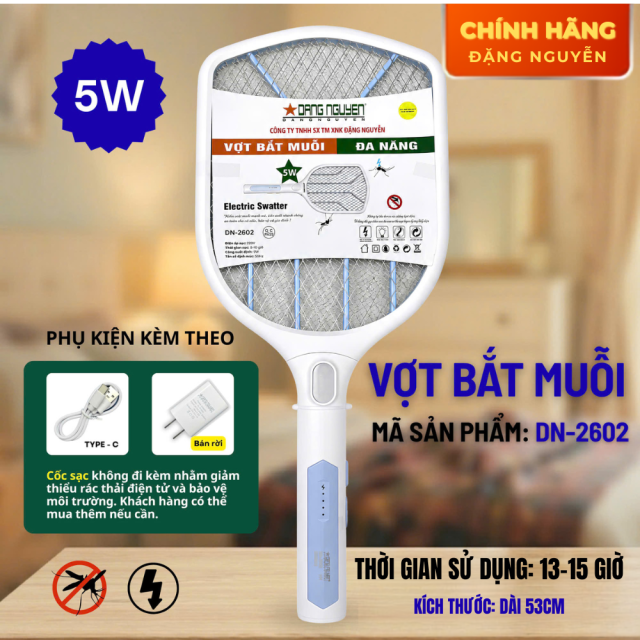 VỢT MUỖI 5W ĐẶNG NGUYỄN